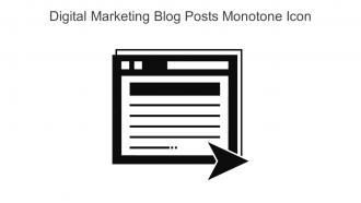Digital Marketing Blog Posts Monotone Icon In Powerpoint Pptx Png And Editable Eps Format
