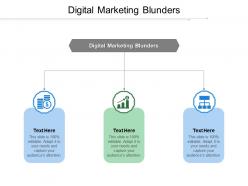Digital marketing blunders ppt powerpoint presentation visual aids deck cpb