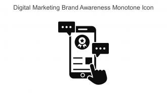 Digital Marketing Brand Awareness Monotone Icon In Powerpoint Pptx Png And Editable Eps Format