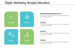 Digital marketing budget allocation ppt powerpoint presentation slides infographic template cpb