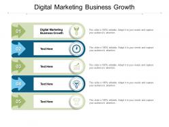 Digital marketing business growth ppt powerpoint presentation model picture cpb