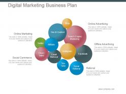 Digital marketing business plan powerpoint slide deck samples