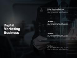 Digital marketing business ppt powerpoint presentation styles show cpb