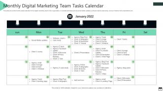 Digital Marketing Calendar Powerpoint Ppt Template Bundles