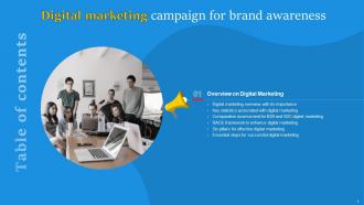 Digital Marketing Campaign For Brand Awareness Powerpoint Presentation Slides Idea Adaptable