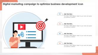 Digital Marketing Campaign To Optimize Business Development Icon