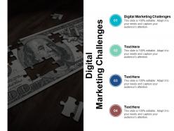 Digital marketing challenges ppt powerpoint presentation outline ideas cpb