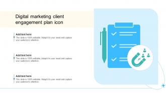 Digital Marketing Client Engagement Plan Icon