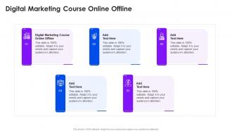Digital Marketing Course Online Offline In Powerpoint And Google Slides Cpb