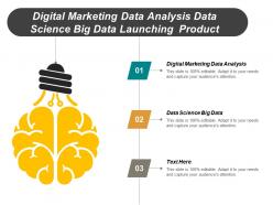 Digital marketing data analysis data science big data launching product cpb