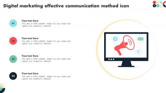 Digital Marketing Effective Communication Method Icon