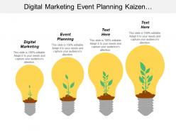 Digital marketing event planning kaizen methodology market segmentation cpb