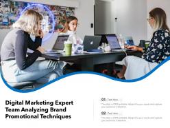 Digital Marketing Expert Team Analyzing Brand Promotional Techniques