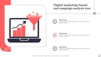 Digital Marketing Funnel And Campaign Analysis Icon