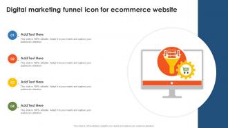 Digital Marketing Funnel Icon For Ecommerce Website