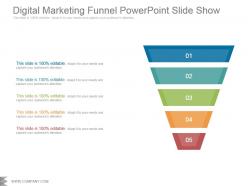 Digital marketing funnel powerpoint slide show