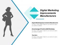 Digital marketing improvements manufacturers disadvantages predictive b2b marketing cpb