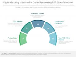 Digital marketing initiatives for online remarketing ppt slides download