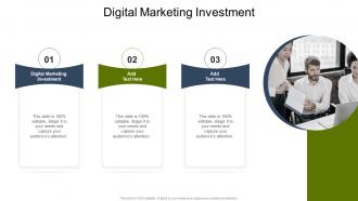 Digital Marketing Investment In Powerpoint And Google Slides Cpb