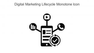 Digital Marketing Lifecycle Monotone Icon In Powerpoint Pptx Png And Editable Eps Format