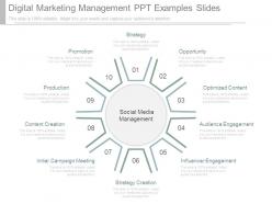 Digital marketing management ppt examples slides