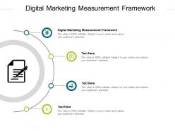 Digital marketing measurement framework ppt powerpoint presentation summary tips cpb