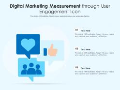 Digital Marketing Measurement Through User Engagement Icon