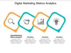 Digital marketing metrics analytics ppt powerpoint presentation icon outline cpb