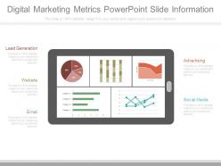 Digital marketing metrics powerpoint slide information