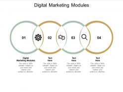 Digital marketing modules ppt powerpoint presentation gallery slides cpb