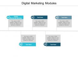 Digital marketing modules ppt powerpoint presentation model graphics tutorials cpb