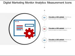 Digital Marketing Monitor Analytics Measurement Icons