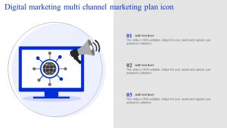 Digital Marketing Multi Channel Marketing Plan Icon