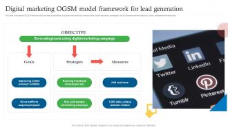 Digital Marketing OGSM Model Framework For Lead Generation