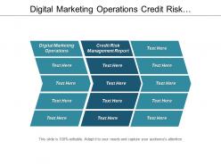 Digital marketing operations credit risk management report business practice cpb