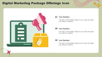 Digital Marketing Package Offerings Icon