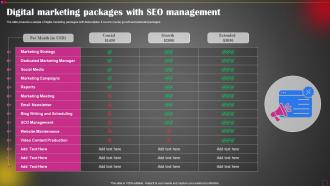 Digital Marketing Packages With SEO Management