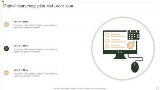 Digital Marketing Plan And Order Icon