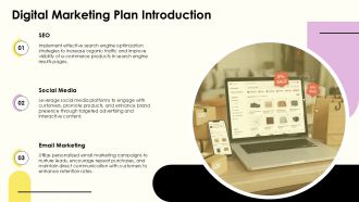 Digital Marketing Plan For E Commerce PPT Template AT Good Pre-designed