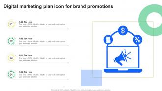 Digital Marketing Plan Icon For Brand Promotions