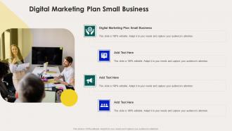 Digital Marketing Plan Small Business In Powerpoint And Google Slides Cpb