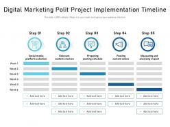 Digital marketing polit project implementation timeline