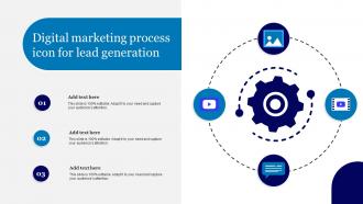 Digital Marketing Process Icon For Lead Generation