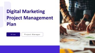 Digital Marketing Project Management Plan PPT Summary AT