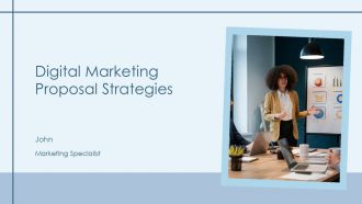 Digital Marketing Proposal Strategies PPT Outline AT