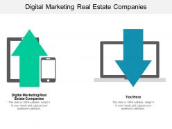 Digital marketing real estate companies ppt powerpoint presentation model visuals cpb