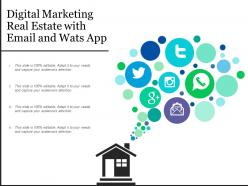 Digital marketing real estate with email and wats app