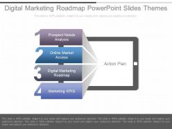Digital marketing roadmap powerpoint slides themes