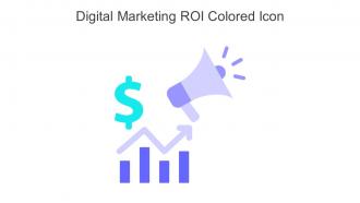 Digital Marketing ROI Colored Icon In Powerpoint Pptx Png And Editable Eps Format