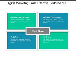Digital marketing skills effective performance effective performance management cpb